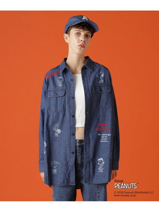 楽天市場】【SALE／30%OFF】《AVIREX×PEANUTS》DENIM SHIRTS 