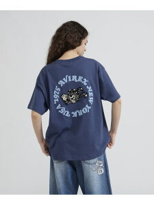 �sWOMAN/���c�X����tS/S SAGARA CIRCLE LOGO T-SHIRT AVIREX �A���B���b�N�X �g�b�v�X �J�b�g�\�[�ET�V���c �u���b�N �l�C�r�[ �z���C�g�y���������z[Rakuten Fashion]
