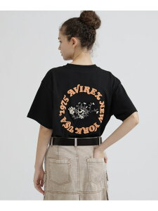 �sWOMAN/���c�X����tS/S SAGARA CIRCLE LOGO T-SHIRT AVIREX �A���B���b�N�X �g�b�v�X �J�b�g�\�[�ET�V���c �u���b�N �l�C�r�[ �z���C�g�y���������z[Rakuten Fashion]