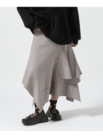 AULA/アウラ/Random Flare Hem Skirt ROYAL FLASH ロイヤルフラッシュ スカート その他のスカート シルバー ブラック【送料無料】[Rakuten Fashion]