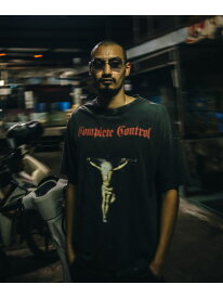 SAINT MICHAEL/セントマイケル/KK_SS TEE / COMPLETE CONTRL / BLACK ROYAL FLASH ロイヤルフラッシュ トップス カットソー・Tシャツ ブラック【送料無料】[Rakuten Fashion]
