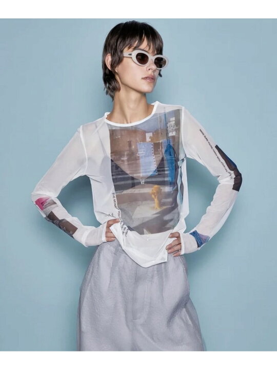 楽天市場】MAISON SPECIAL/メゾンスペシャル/Photo Print Mesh Tops 