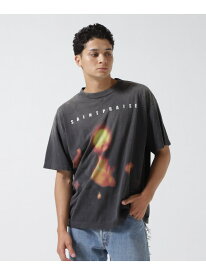 SAINT MICHAEL/セントマイケル/SS TEE SAINT PRAISE BLACK ROYAL FLASH ロイヤルフラッシュ トップス カットソー・Tシャツ ブラック【送料無料】[Rakuten Fashion]