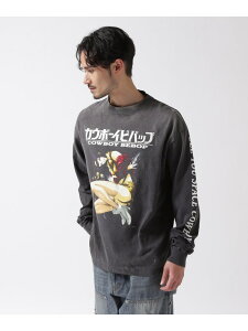 SAINT MICHAEL/�Z���g�}�C�P��/CB_LS TEE/COWBOY BEBOP ROYAL FLASH ���C�����t���b�V�� �g�b�v�X �J�b�g�\�[�ET�V���c �u���b�N�y���������z[Rakuten Fashion]