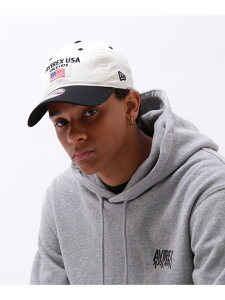 �sAVIREX × NEWERA�t 9TWENTY POLO CAP U.S.A FLAG AVIREX �A���B���b�N�X �X�q ���̑��̖X�q �O���[ �u���[ �u���b�N ���b�h �x�[�W�� �O���[�� �l�C�r�[ �z���C�g �u���E���y���������z[Rakuten Fashion]