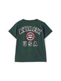 《KIDS》ヴァーシティーTシャツ/VARSITY T-SHIRT/AVIREX / アヴィレックス AVIREX アヴィレックス トップス カットソー・Tシャツ ホワイト ブラック グリーン ブルー【送料無料】[Rakuten Fashion]