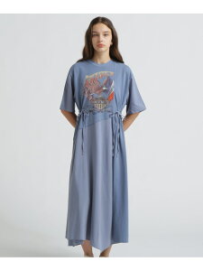 �s���c�X����tREMAKE-STYLE DRESS WITH EAGLE PRINT AVIREX �A���B���b�N�X �����s�[�X�E�h���X �����s�[�X �O���[ �u���[�y���������z[Rakuten Fashion]