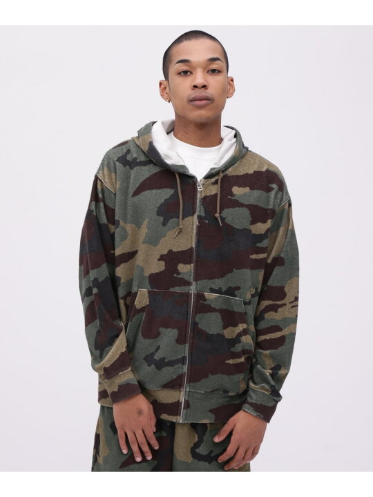 楽天市場】《直営店限定》PILE CAMO ZIP UP HOODIE / パイル カモ 