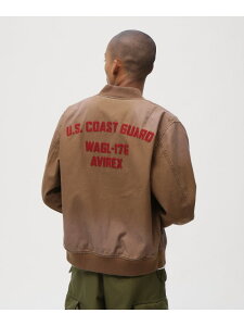 COTTON LIGHT MA-1 U.S.COAST GUARD AVIREX �A���B���b�N�X �W���P�b�g�E�A�E�^�[ �u���]���E�W�����p�[ �O���[�� �u���E�� �u���b�N�y���������z[Rakuten Fashion]