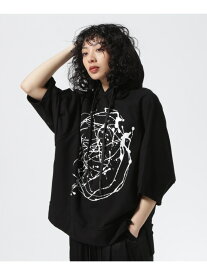 KMRii/ケムリ/Hooded Drop Pullover ROYAL FLASH ロイヤルフラッシュ トップス カットソー・Tシャツ ブラック【送料無料】[Rakuten Fashion]