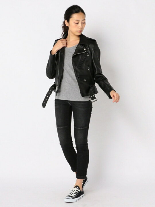 楽天市場】SCHOTT/ショット/213UW WOMENS LAMB SKIN ONE STAR RIDERS 