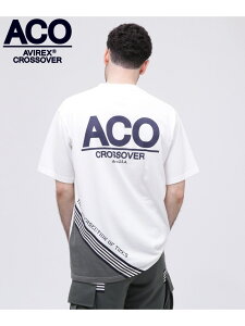 �ySALE�^30%OFF�z�sCROSSOVER�tLINE T-SHIRT / �N���X�I�[�o�[ ���C�� T�V���c / AVIREX / �A���B���b�N�X AVIREX �A���B���b�N�X �g�b�v�X �J�b�g�\�[�ET�V���c �z���C�g �O���[�� �u���b�N�yRBA_E�z�y����