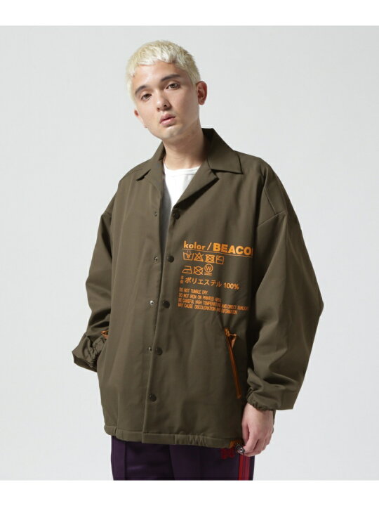 楽天市場】Kolor/BEACON/カラービーコン/Coach Jacket/コーチ 