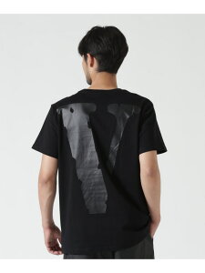 VLONE/���B�[����/CLASSIC LOGO-FRIENDS TEE ROYAL FLASH ���C�����t���b�V�� �g�b�v�X �J�b�g�\�[�ET�V���c �u���b�N�y���������z[Rakuten Fashion]