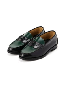 The Kenford Fineshoes/PtH[ht@CV[Y/COIN LOAFERS BLACK×GREEN LHP GGC`s[ V[YEC ̑̃V[YECyz[Rakuten Fashion]