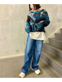 upper hights(アッパーハイツ)THE NIECE/ハイライズストレート B'2nd ビーセカンド パンツ ジーンズ・デニムパンツ ブルー【送料無料】[Rakuten Fashion]