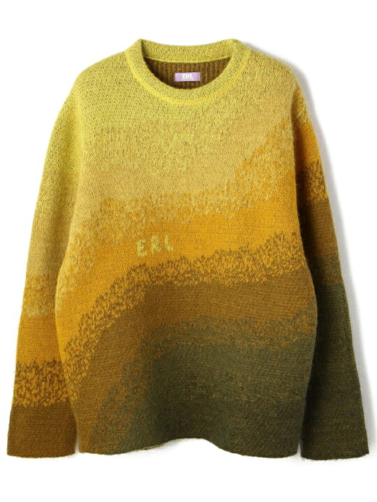 楽天市場】ERL/イーアールエル/MENS BOWY SWEATER KNIT/グラデーション 