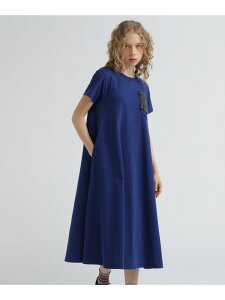 DENIM POCKET FLARE ONEPICE/�f�j�� �|�P�b�g �t���A �����s�[�X AVIREX �A���B���b�N�X �����s�[�X�E�h���X �����s�[�X �u���[ �O���[�� �p�[�v�� ���b�h �u���b�N�y���������z[Rakuten Fashion]