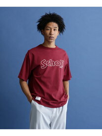 SS T-SHIRT 'BASIC LOGO'/ベーシックロゴ Tシャツ Schott ショット トップス カットソー・Tシャツ ブラック グレー ホワイト レッド グリーン ブルー【送料無料】[Rakuten Fashion]