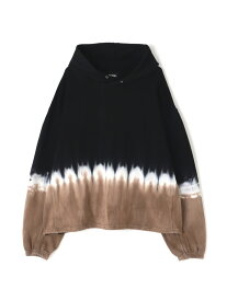 【SALE／50%OFF】DankeSchon/ダンケシェーン/STEP DYE SWEAT HOODIE LHP エルエイチピー トップス パーカー・フーディー ブラック【RBA_E】【送料無料】[Rakuten Fashion]