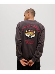 �ySALE�^30%OFF�z�sA.A.R.C�tTIGER CHAMPS SLUB L/S T-SHIRT AVIREX �A���B���b�N�X �g�b�v�X �J�b�g�\�[�ET�V���c �z���C�g �O���[ �l�C�r�[�yRBA_E�z�y���������z[Rakuten Fashion]