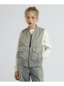�ySALE�^30%OFF�zSLEEVELESS MA-1 VEST/�X���[�u���XMA-1�x�X�g AVIREX �A���B���b�N�X �g�b�v�X �x�X�g�E�W�� �u���b�N �O���[�� �O���[�yRBA_E�z�y���������z[Rakuten Fashion]