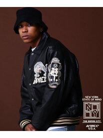 《COLLECTION》VARSITY JACKET TIGER / バーシティジャケット タイガー AVIREX アヴィレックス ジャケット・アウター ライダースジャケット ホワイト ブラック【送料無料】[Rakuten Fashion]