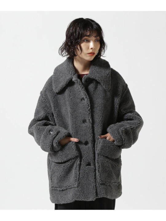 楽天市場】CLANE/クラネ/RIDGE POCKET BOA OVER COAT LHP 
