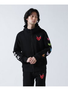 �ySALE�^40%OFF�zmaxsix(�}�b�N�X�V�b�N�X)ONI HEART ZIP PARKA B'2nd �r�[�Z�J���h �g�b�v�X �p�[�J�[�E�t�[�f�B�[ �u���b�N �O���[�yRBA_E�z�y���������z[Rakuten Fashion]