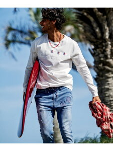 muta MARINE/���[�^ �}����/�ʒ� Three America Heart LS TEE ROYAL FLASH ���C�����t���b�V�� �g�b�v�X �J�b�g�\�[�ET�V���c �z���C�g �u���b�N�y���������z[Rakuten Fashion]