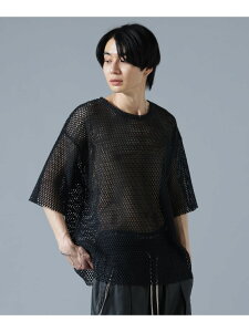 DankeSchon/�_���P�V�F�[��/MESH S/S TEE LHP �G���G�C�`�s�[ �g�b�v�X �J�b�g�\�[�ET�V���c �z���C�g �u���b�N �O���[�y���������z[Rakuten Fashion]