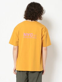 【SALE／50%OFF】Manhattan Portage (マンハッタン ポーテージ) SHORT SLEEVE PRINT T /ショートスリーブTシャツ/21SS-MP-M403 B'2nd ビーセカンド カットソー Tシャツ イエロー ホワイト ネイビー【RBA_E】[Rakuten Fashion]