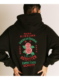 ADVERTISEMENT ROSE HOODED SWEAT/アドバタイズメント ローズ スウェット パーカー Schott ショット トップス パーカー・フーディー ブルー ブラック ネイビー【送料無料】[Rakuten Fashion]
