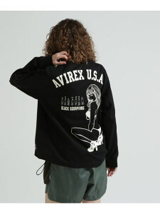 �sWEB&DEPOT����tBLACK SCORPIONS LONGSLEEVE T-SHIRT / �u���b�N �X�R�[�s�I�� ����T�V���c AVIREX �A���B���b�N�X �g�b�v�X �J�b�g�\�[�ET�V���c ���b�h �u���b�N �z���C�g�y���������z[Rakuten Fashion]