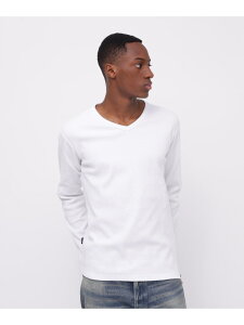 sDAILY/fC[tMINI WAFFLE V NECK T-SHIRT/~jbt  VlbN TVc AVIREX ABbNX gbvX Jbg\[ETVc ubN O[ zCg[Rakuten Fashion]