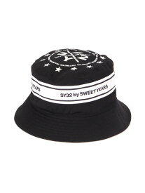 SY32 by SWEET YEARS /TAPE DESIGN BUCKET HAT ROYAL FLASH ロイヤルフラッシュ 帽子 その他の帽子 ホワイト ブラック【送料無料】[Rakuten Fashion]