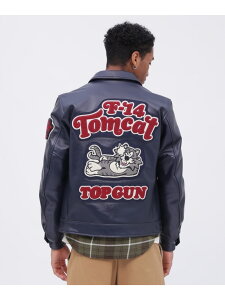 �ySALE�^40%OFF�zLEATHER JACKET TOMCAT / ���U�[ �W���P�b�g �g���L���b�g / AVIREX / �A���B���b�N�X AVIREX �A���B���b�N�X �W���P�b�g�E�A�E�^�[ ���C�_�[�X�W���P�b�g �u���b�N �l�C�r�[�yRBA_E�z�y��
