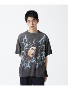 SAINT MICHAEL/Zg}CP/SS TEE/MEDUSA/BLACK ROYAL FLASH CtbV gbvX Jbg\[ETVc ubNyz[Rakuten Fashion]