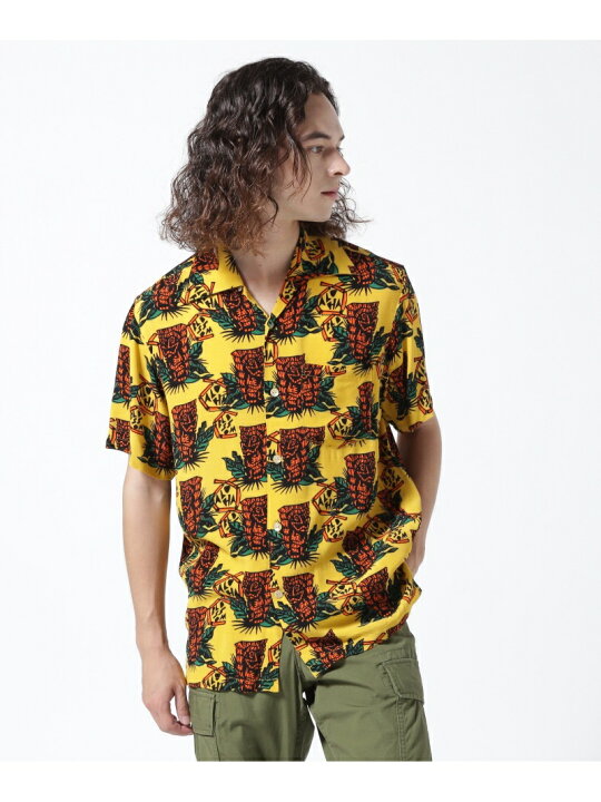 楽天市場】Aloha Blossom/アロハ ブロッサム/TIKI SHIRTS/ティキアロハ 