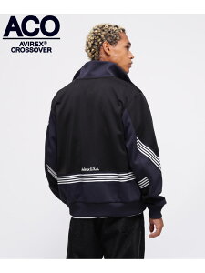 �ySALE�^30%OFF�z�sCROSSOVER�tTRACK JACKET / �g���b�N �W���P�b�g �N���X�I�[�o�[ / AVIREX / �A���B���b�N�X AVIREX �A���B���b�N�X �g�b�v�X �J�b�g�\�[�ET�V���c �O���[�� �u���b�N�yRBA_E�z�y��������