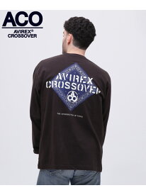 【SALE／20%OFF】《CROSSOVER》BANDANA PATCH LONGSLEEVE T-SHIRT / バンダナ パッチ 長袖Tシャツ / AVIREX AVIREX アヴィレックス トップス カットソー・Tシャツ ブラック グリーン ホワイト【RBA_E】【送料無料】[Rakuten Fashion]