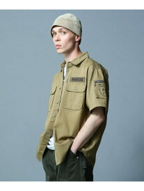 BASIC FATIGUE SHORT SLEEVE SHIRT / ベーシック ファティーグ 半袖シャツ / AVIREX / アヴィレッ AVIREX アヴィレックス トップス シャツ・ブラウス カーキグリーン ブラック ホワイト ネイビー グリーン【送料無料】[Rakuten Fashion]
