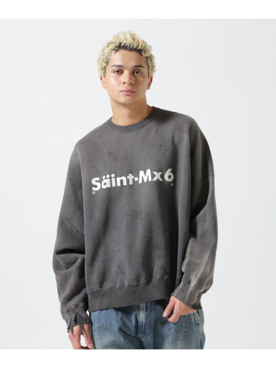 楽天市場】SAINT MICHAEL/セントマイケル/CREW SWEAT/CHAOS/CHARCOAL 