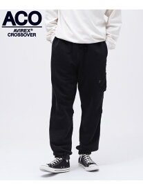 《CROSSOVER》CUSTOM SWEAT PANTS / カスタム スウェットパンツ / AVIREX / アヴィレックス AVIREX アヴィレックス パンツ その他のパンツ ブラック グリーン【送料無料】[Rakuten Fashion]