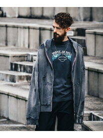 SAINT MICHAEL/セントマイケル/HOODIE/DBL-FC ZIP/CHARCOAL ROYAL FLASH ロイヤルフラッシュ トップス パーカー・フーディー ブラック【送料無料】[Rakuten Fashion]