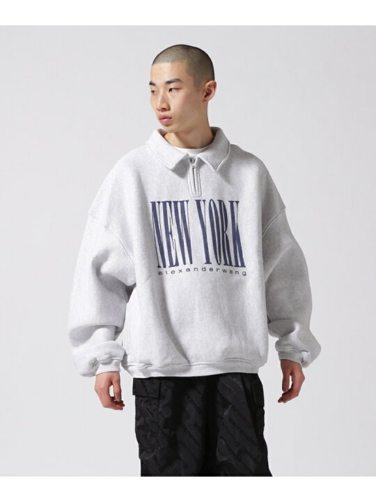 楽天市場】alexanderwang/アレキサンダーワン/HALF ZIP SWEATSHIRT 