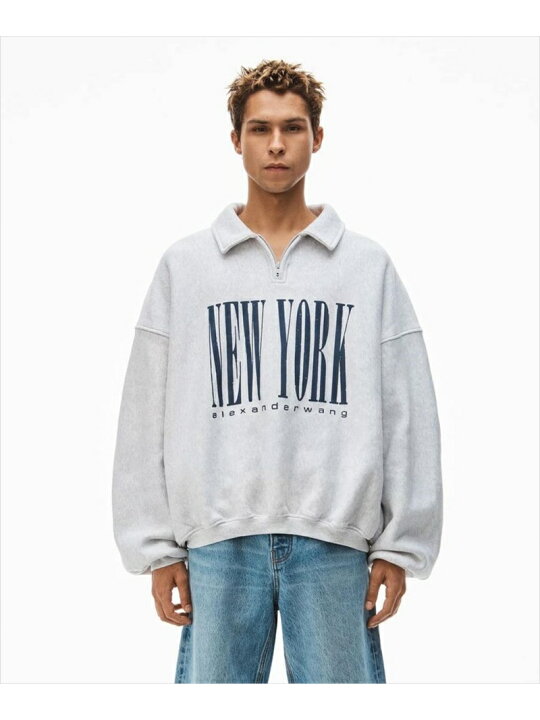 楽天市場】alexanderwang/アレキサンダーワン/HALF ZIP SWEATSHIRT 