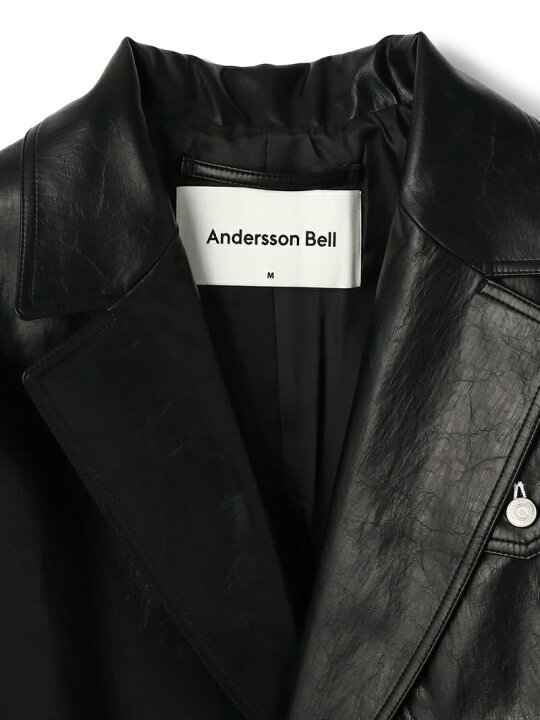 楽天市場】Andersson Bell/アンダーソンベル/FAUX LEATHER RAW-CUT JKT 
