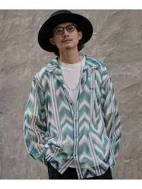 【SALE／40%OFF】PATTERNED MESH L/S SHIRT/パターンメッシュ ロングスリーブシャツ Schott ショット トップス シャツ・ブラウス グリーン ネイビー【RBA_E】【送料無料】[Rakuten Fashion]