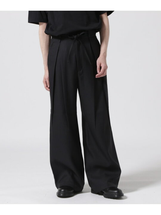 楽天市場】Toironier/トワロニエ/BOX TUCK WIDE PANTS GARDEN TOKYO 